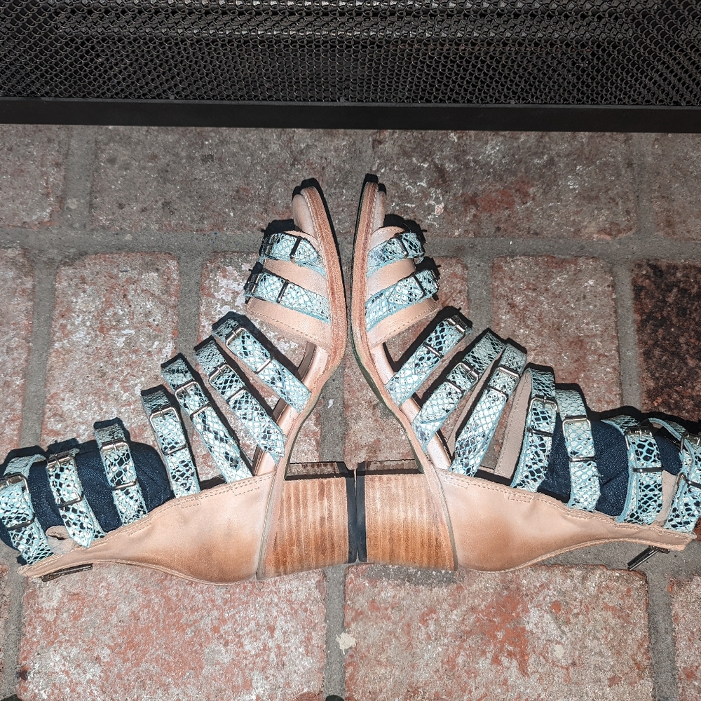 FreeBird Turquoise Casandra Sandal Bootie size 9 - Picture 11 of 11